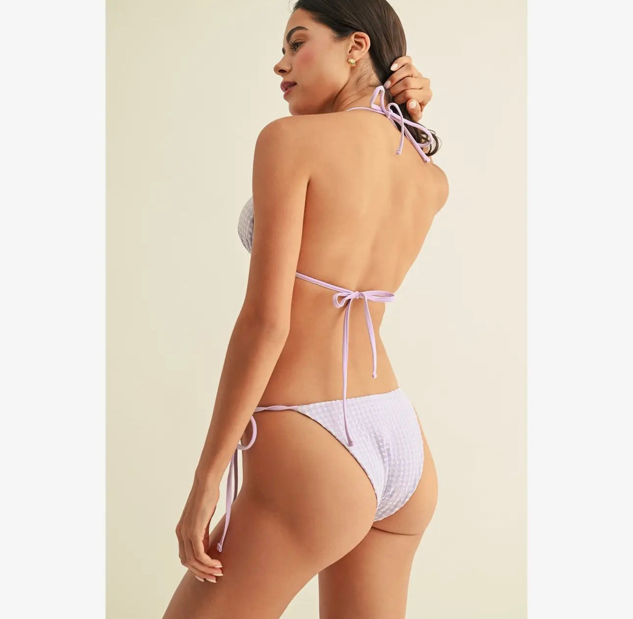 Purple Gingham Bikini