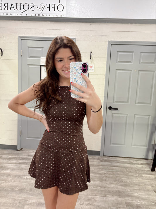 Polka Dot Athletic Dress