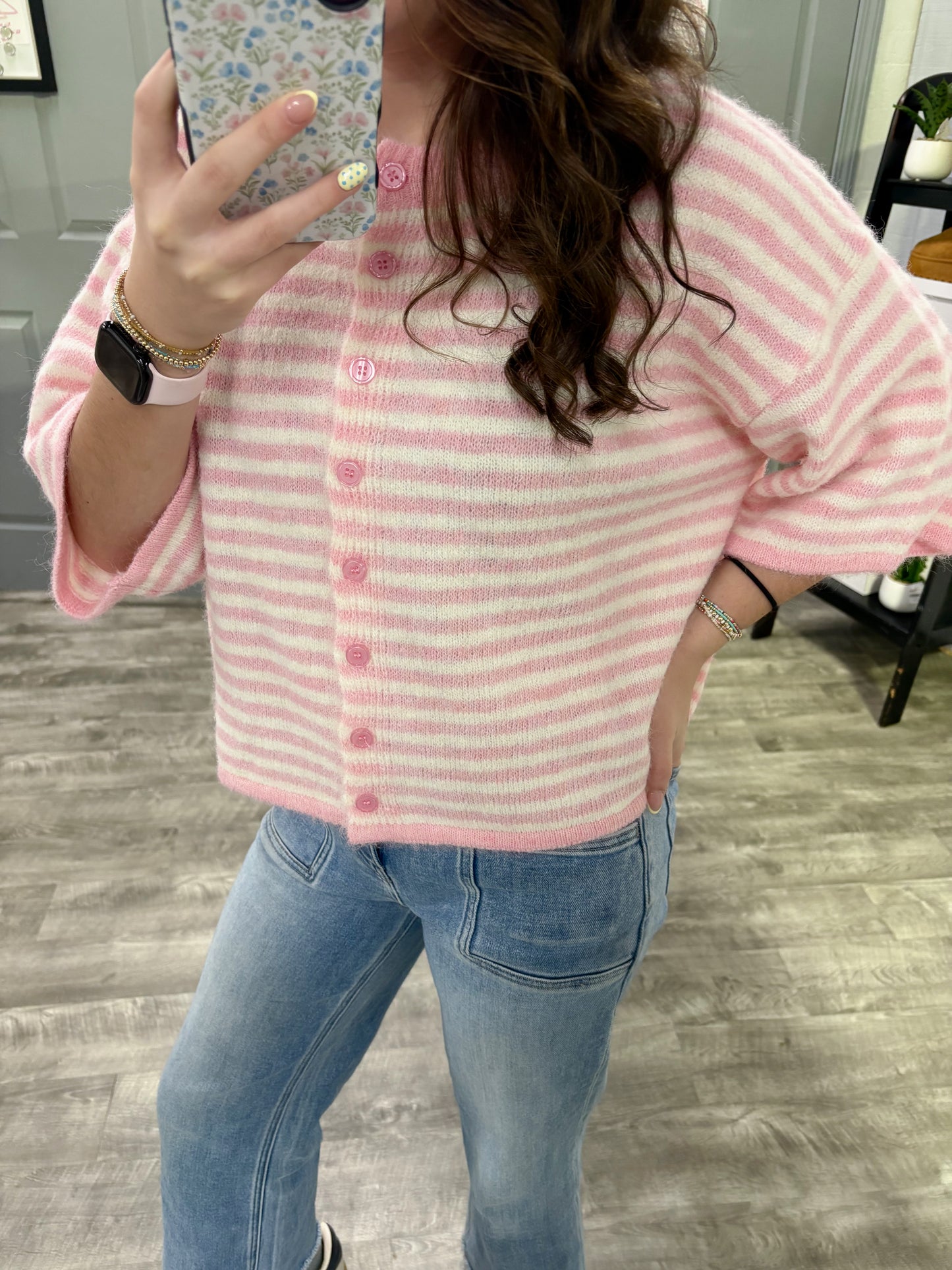 Pink Lou Cardigan