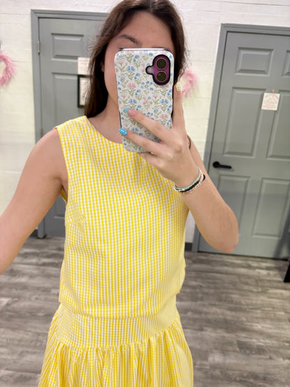 Gingham Spring Top