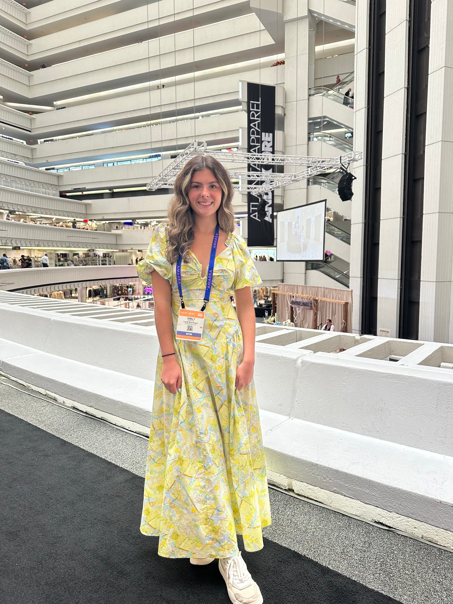 Yellow Blue Dress