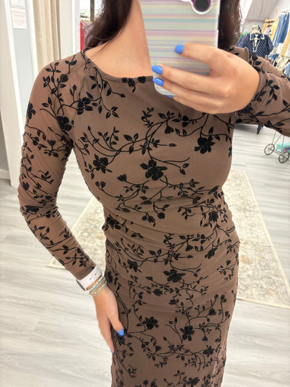 Velvet Floral Mesh Set