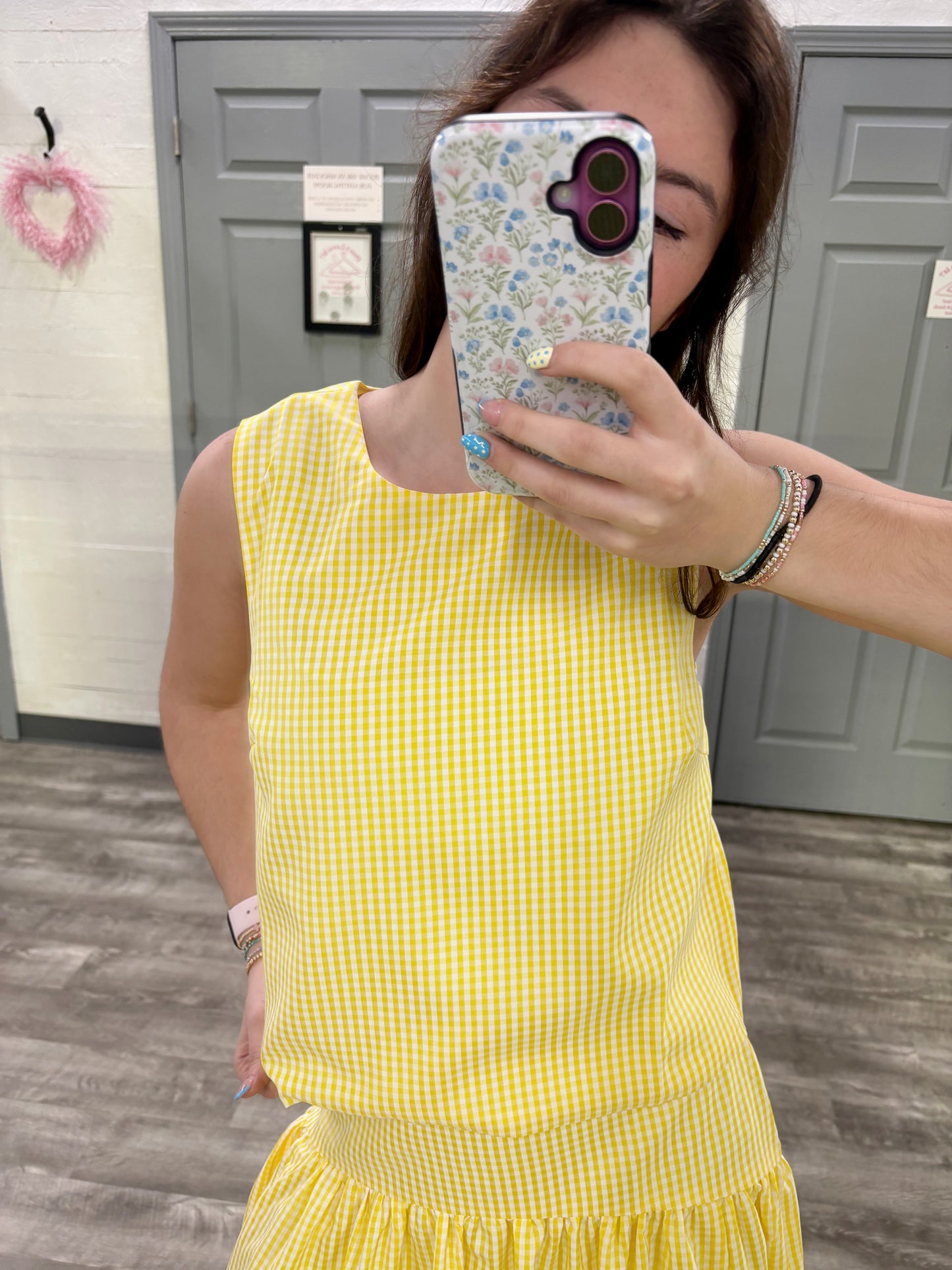 Gingham Spring Top