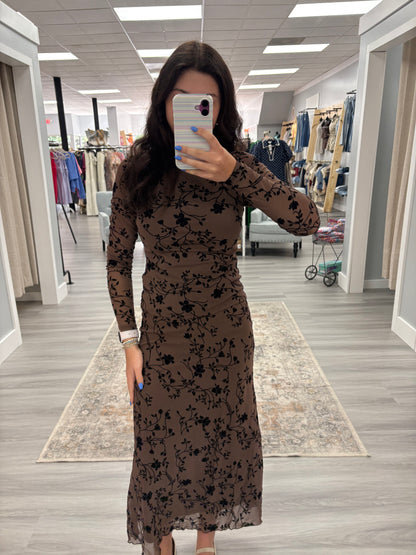 Velvet Floral Mesh Set