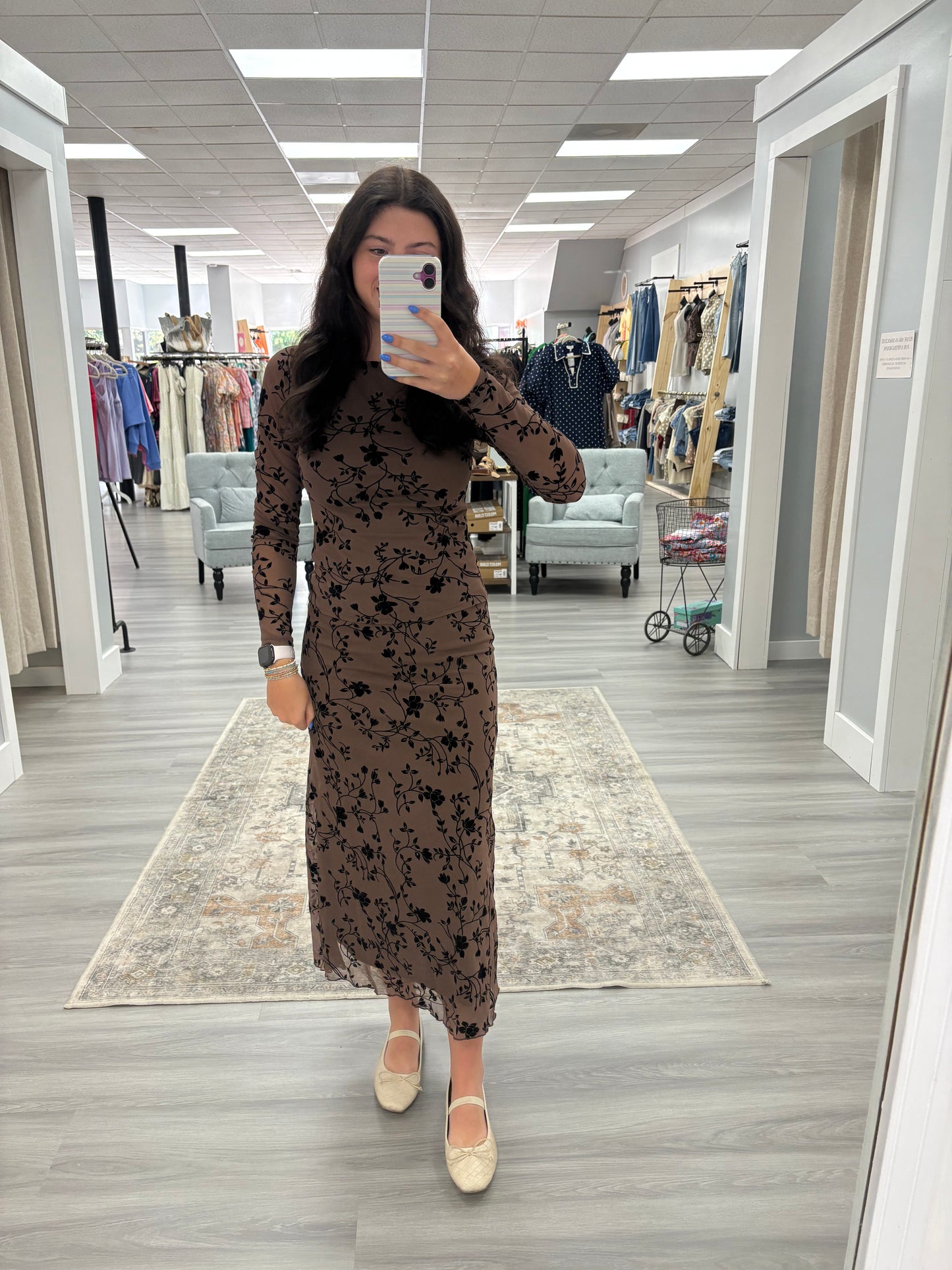 Velvet Floral Mesh Set