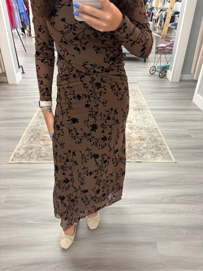 Velvet Floral Mesh Set