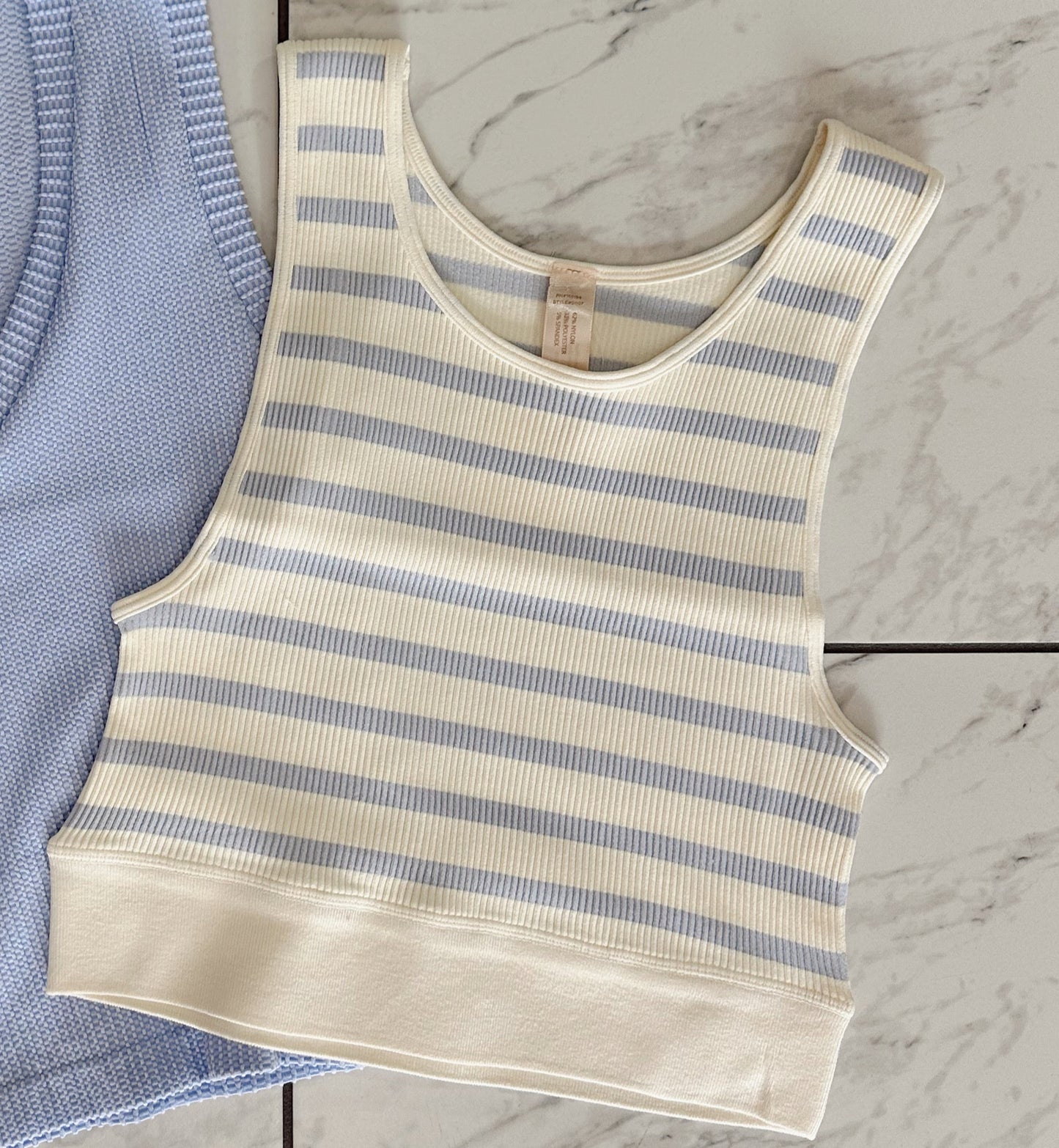 Striped By Together Tank