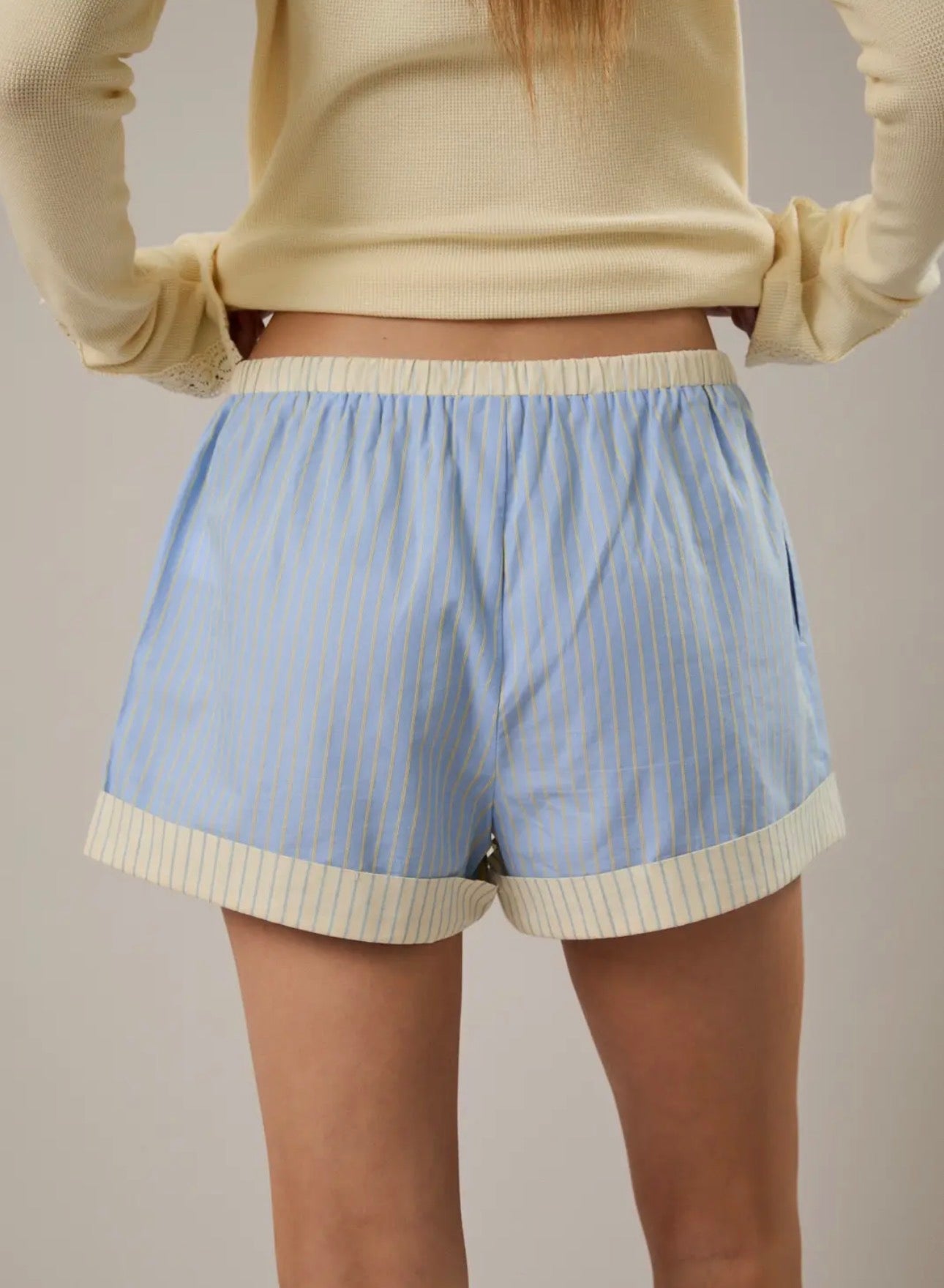 Contrast Striped Shorts