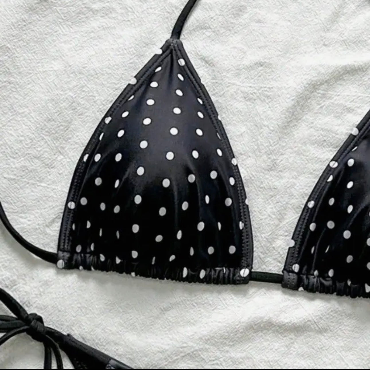 Black Polka Dot Bikini