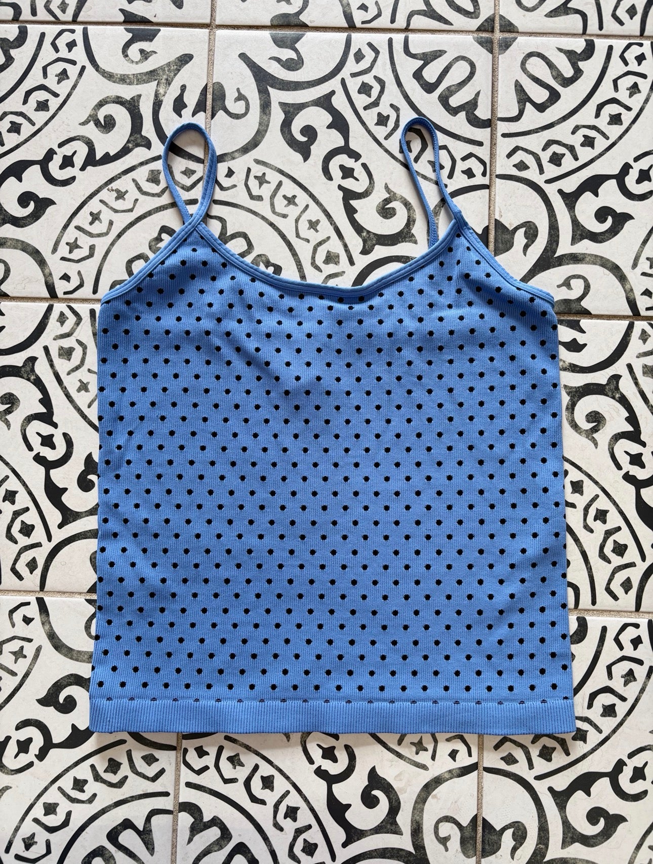 Black Polka Dot Strap Cami