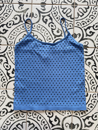 Black Polka Dot Strap Cami