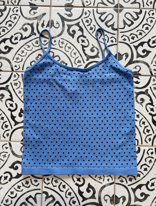 Black Polka Dot Strap Cami
