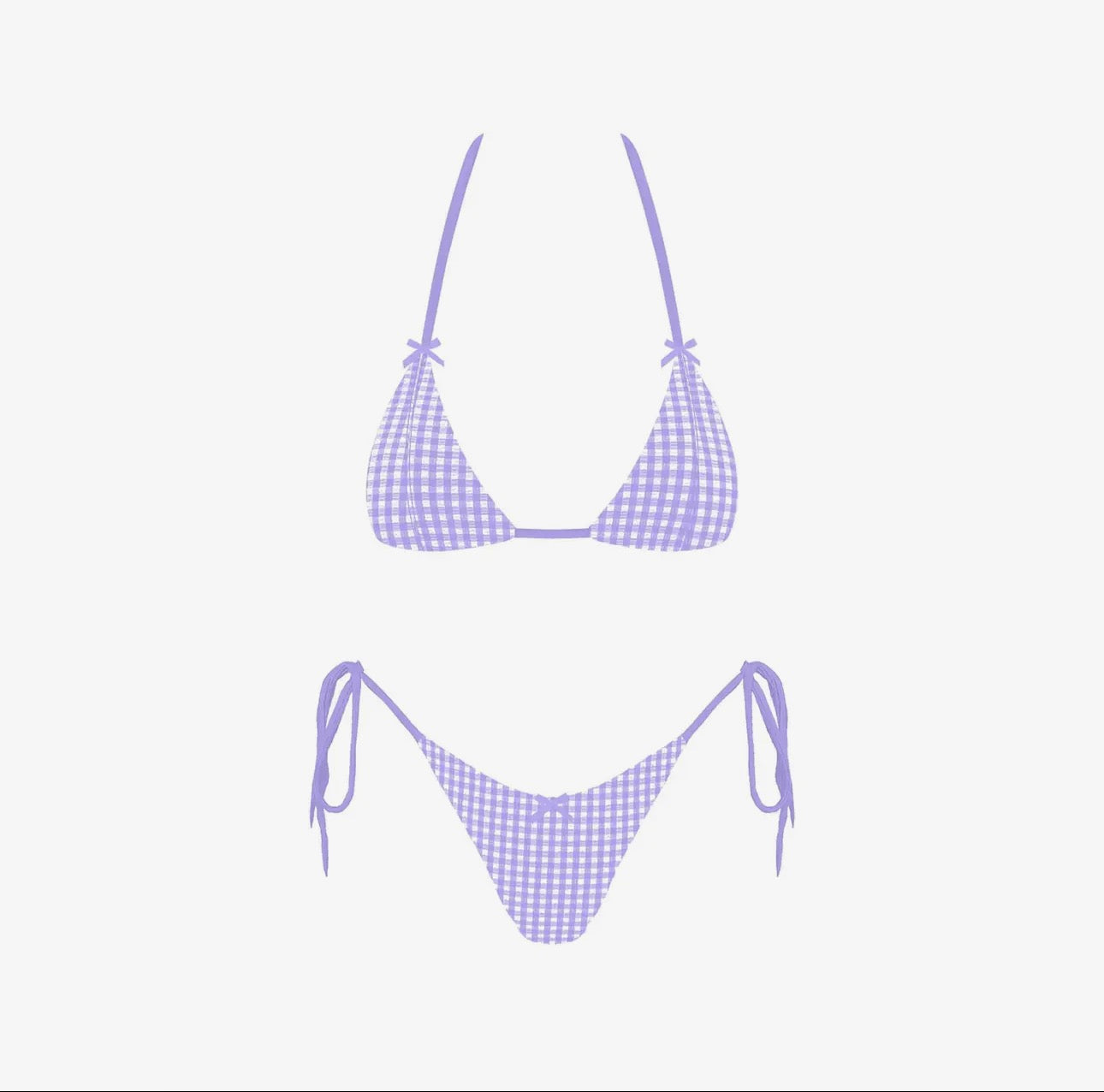 Purple Gingham Bikini