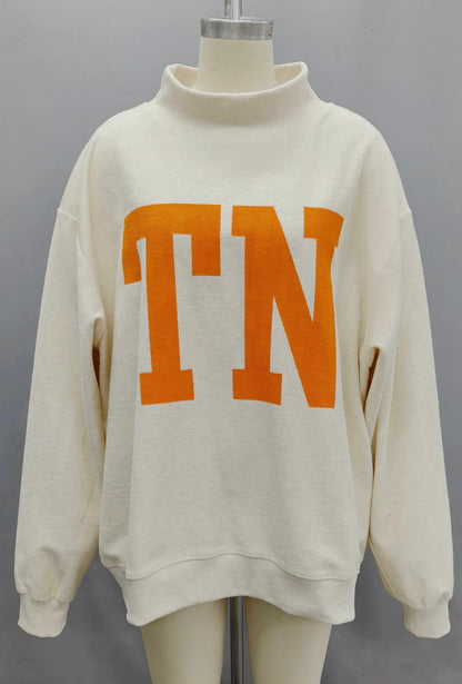 TN Floral Reversible Mockneck