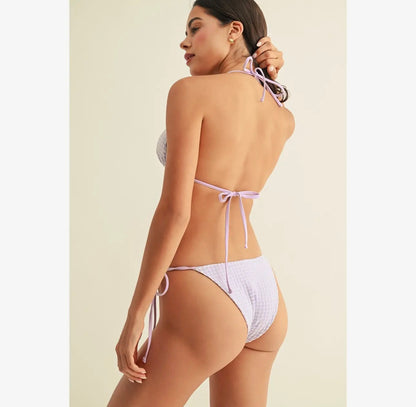 Purple Gingham Bikini