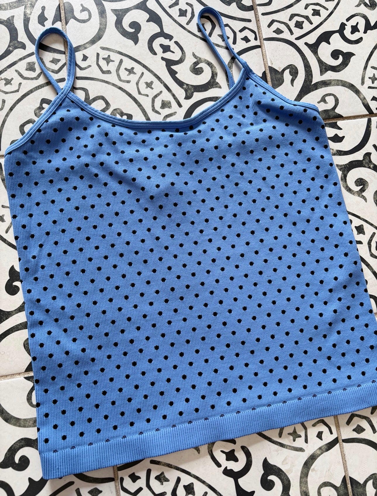 Black Polka Dot Strap Cami
