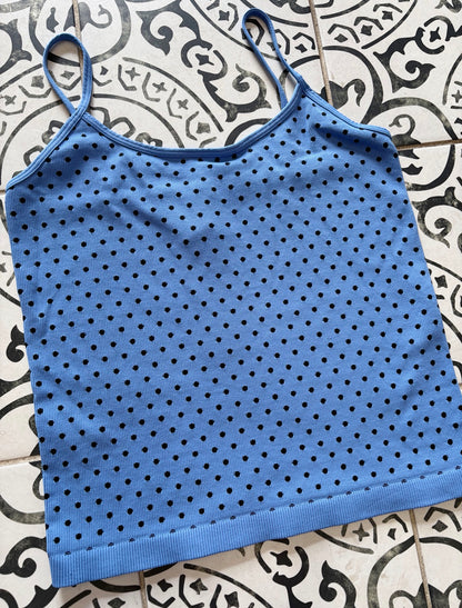 Black Polka Dot Strap Cami