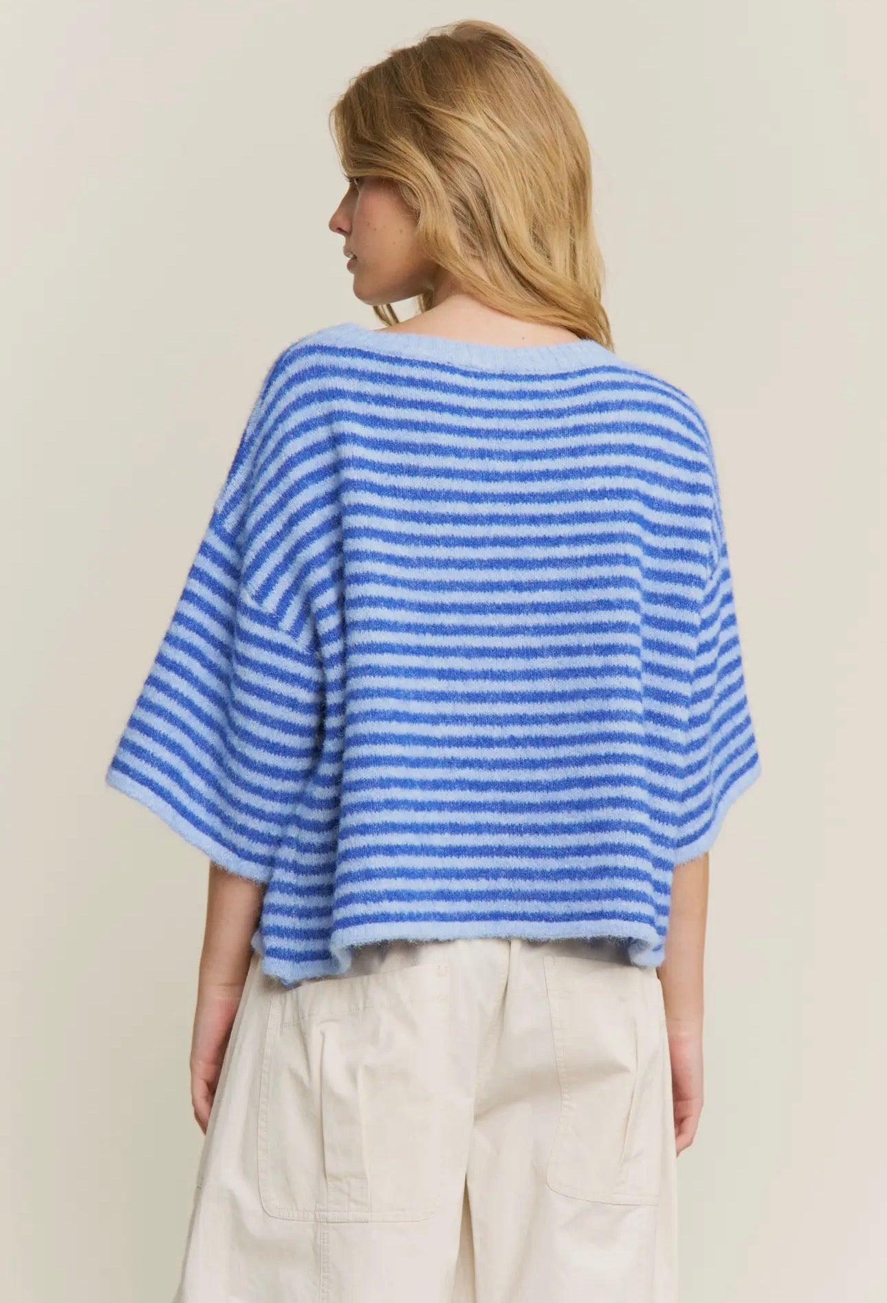 Blue Stripe Lou Cardigan