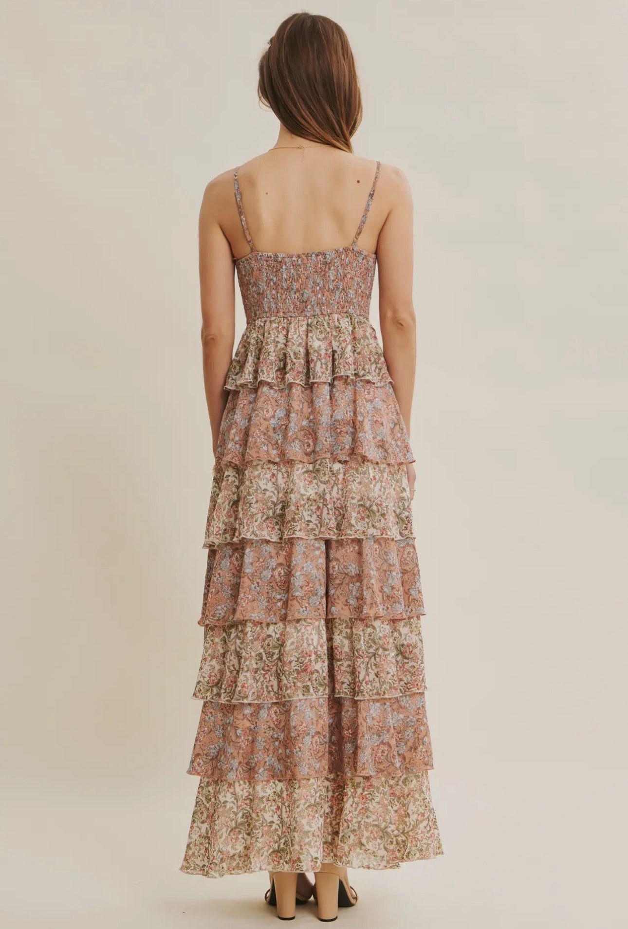 Romantic Tiered Floral Dress
