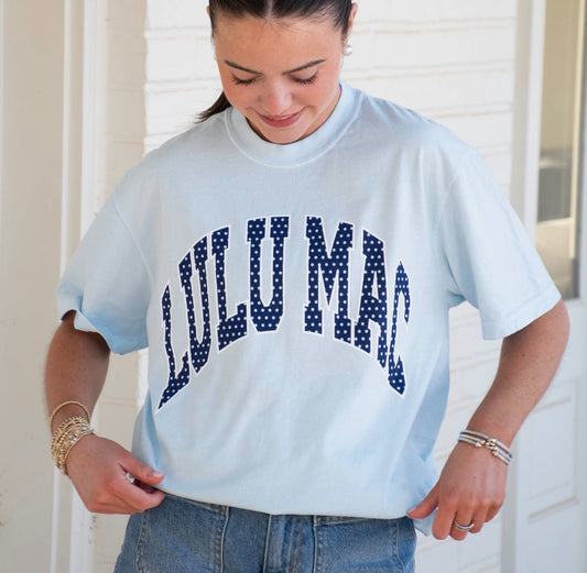 Lulu Mac Polka Dot Chambray Tee