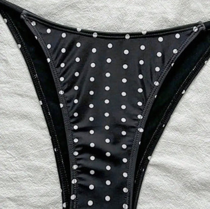 Black Polka Dot Bikini