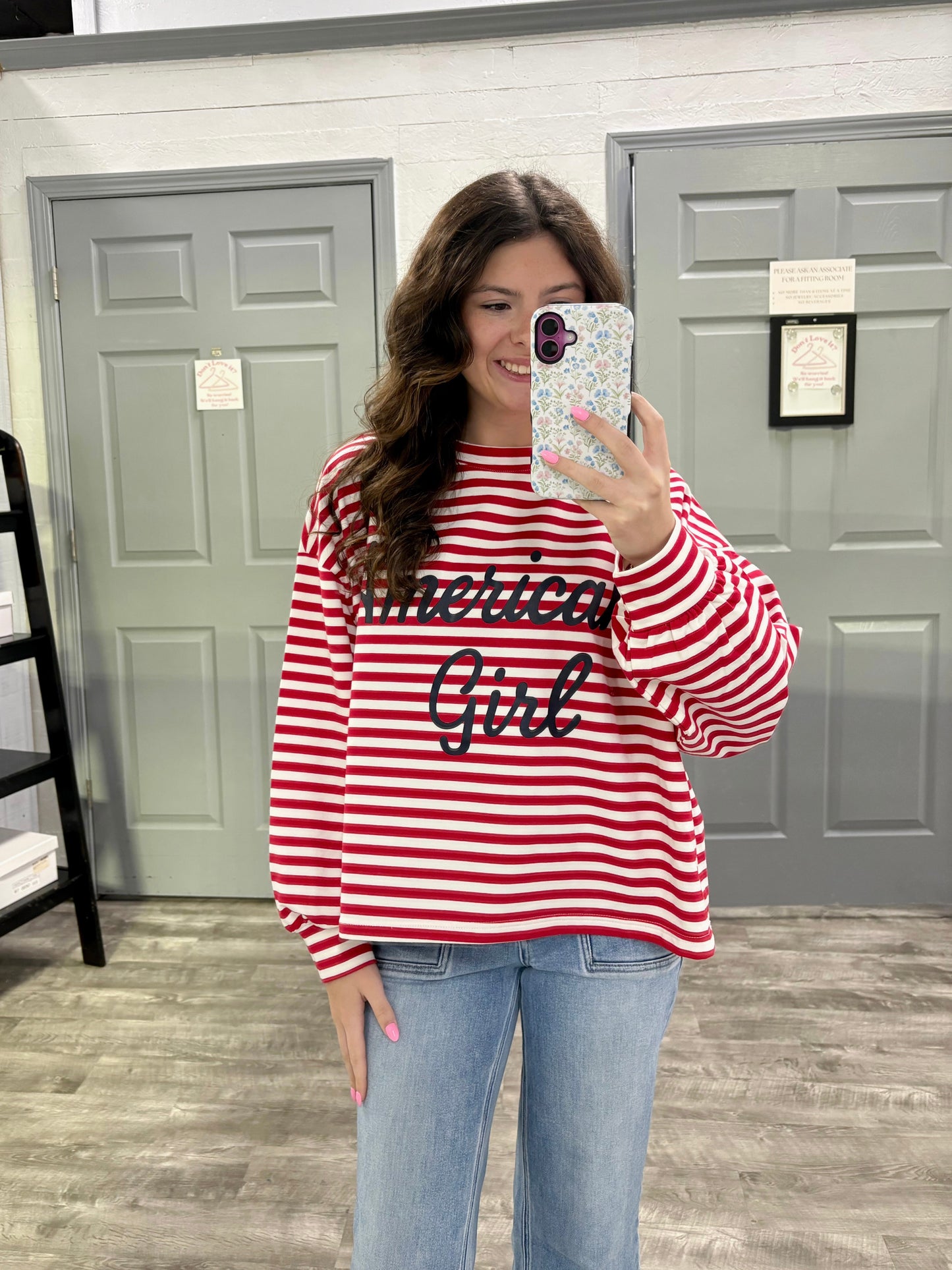 American Girl Oversized Top