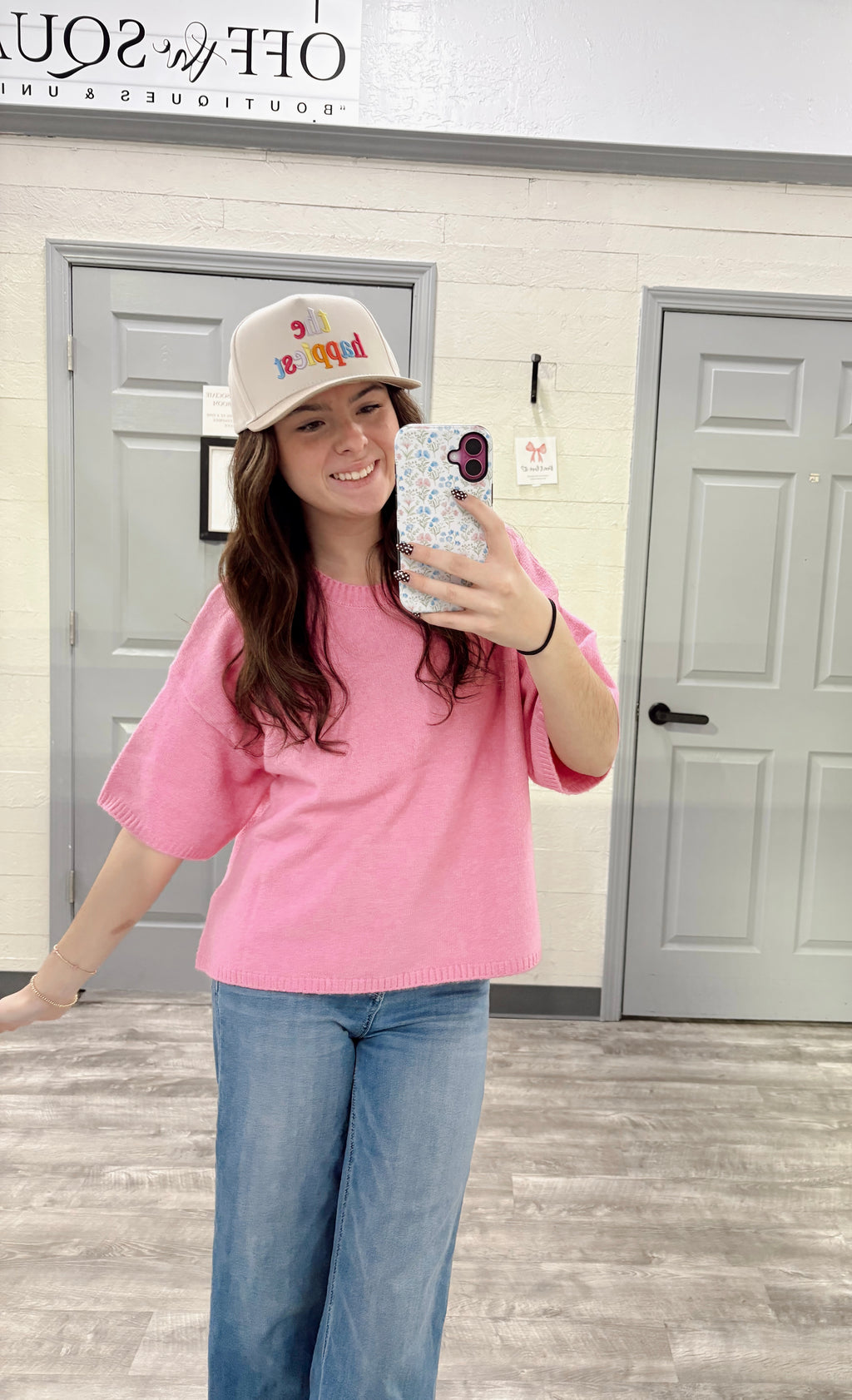 Crewneck Boxy Sweater Top