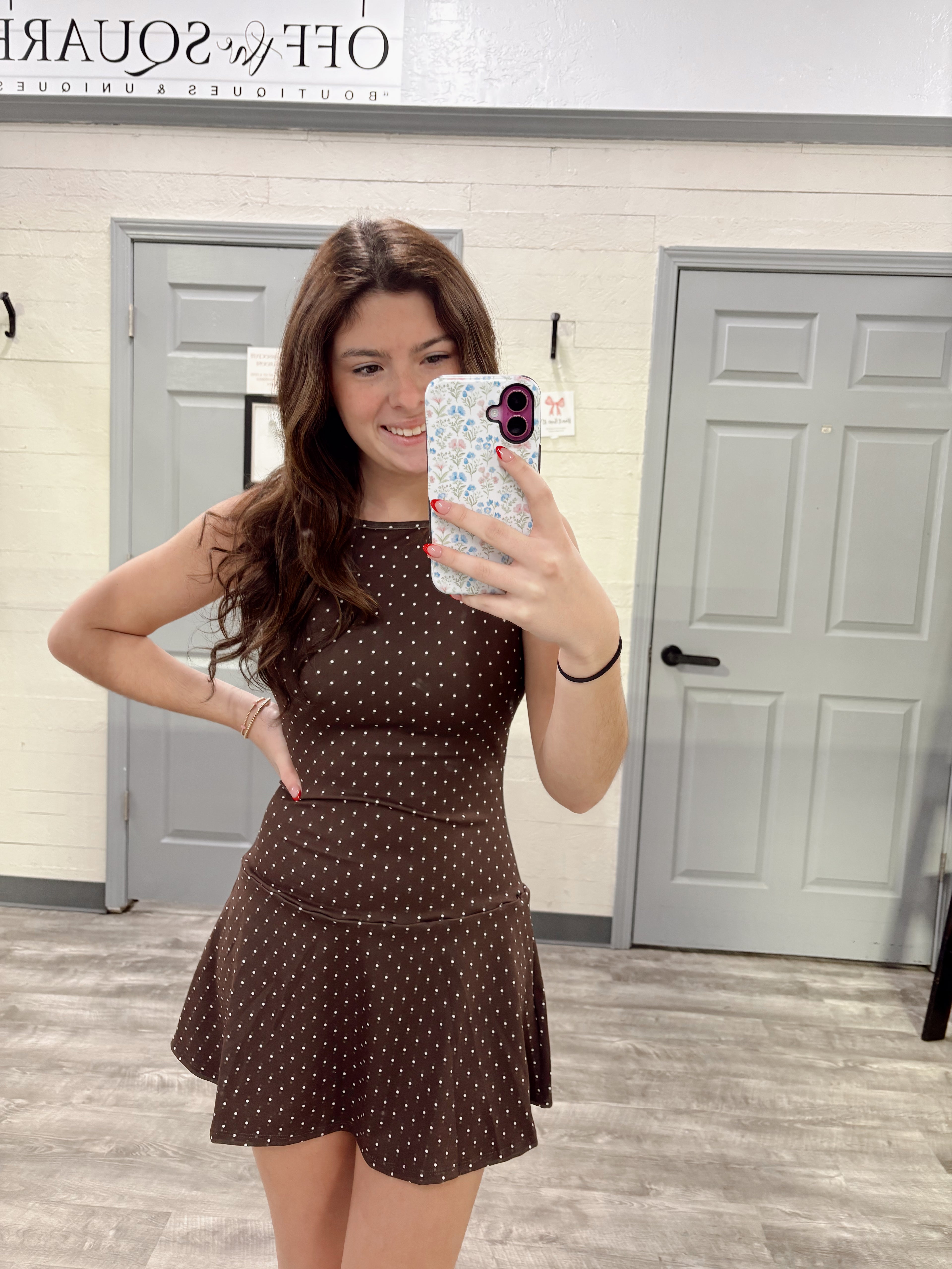 Polka Dot Athletic Dress