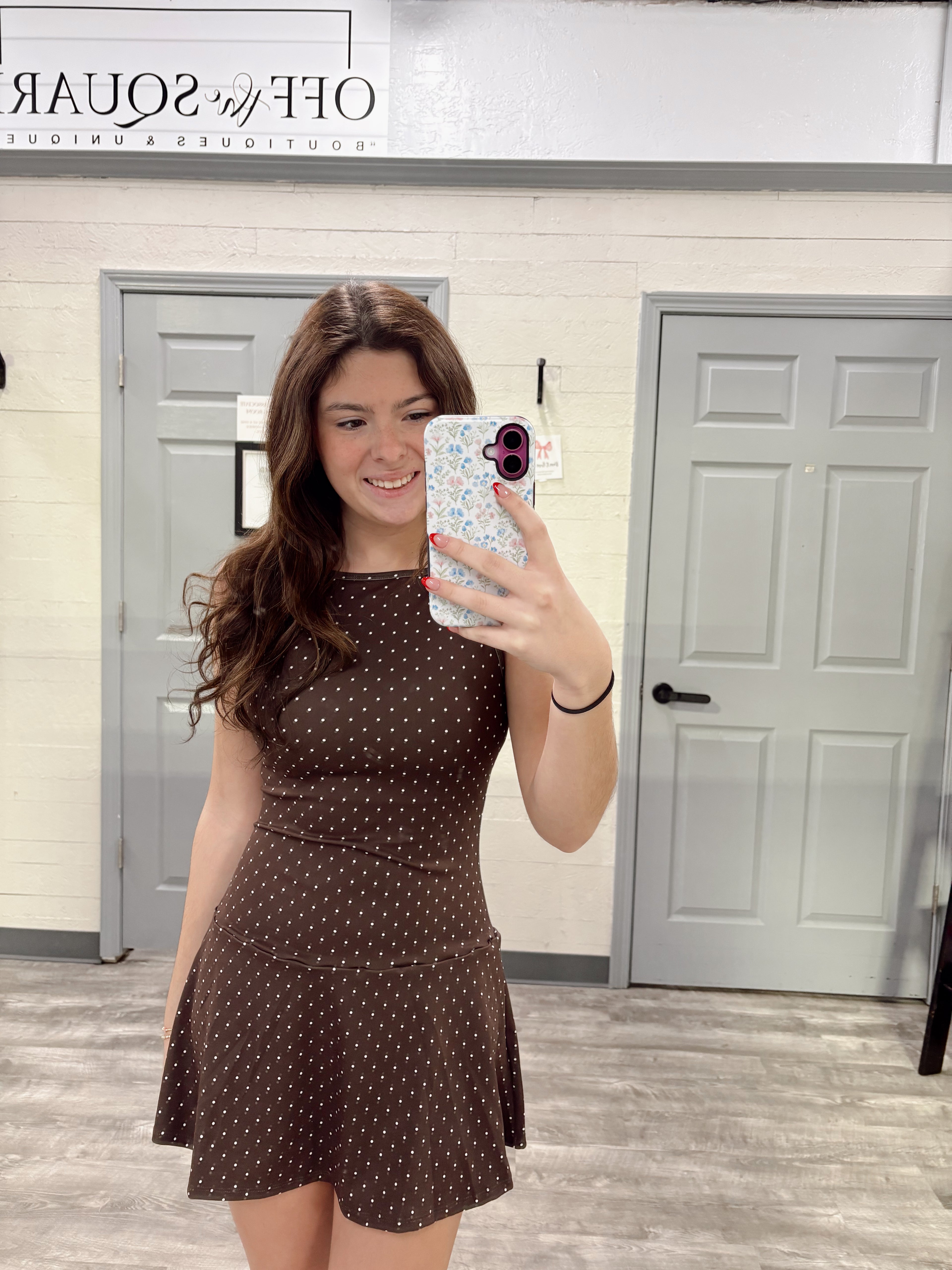 Polka Dot Athletic Dress