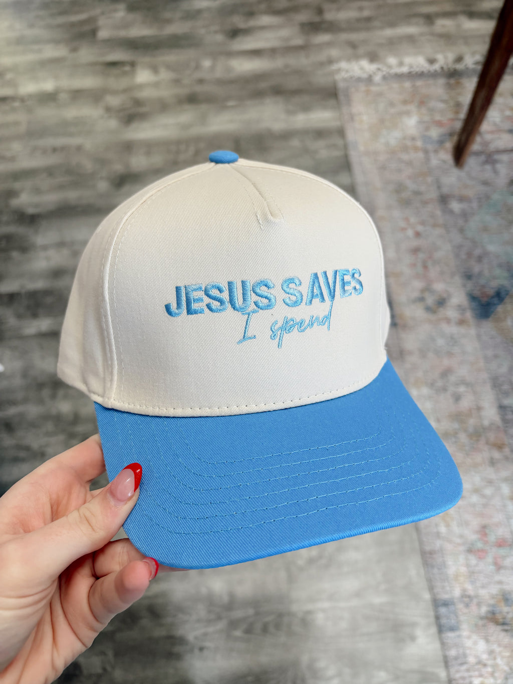 Jesus Saves I Spend Hat