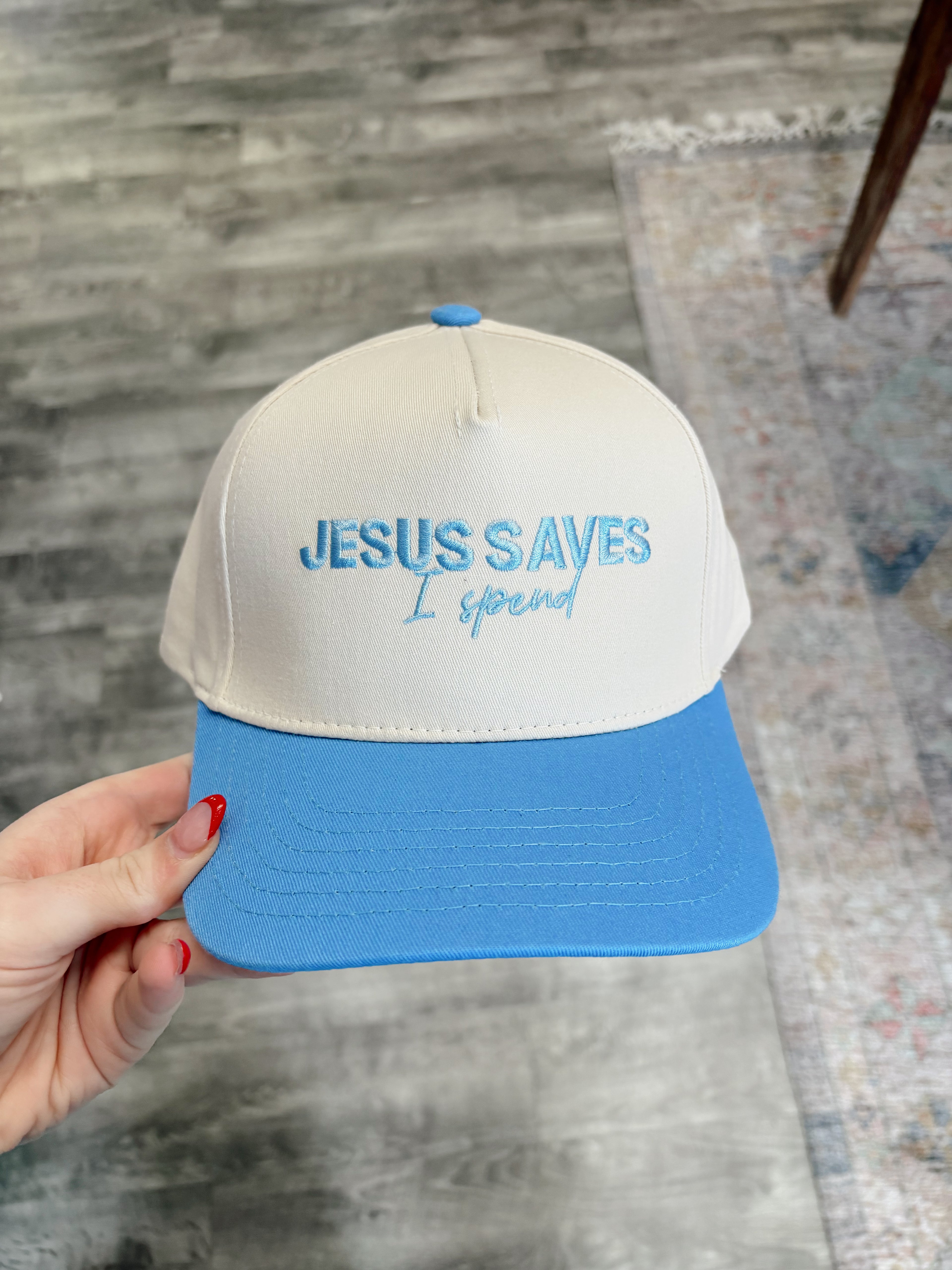 Jesus Saves I Spend Hat