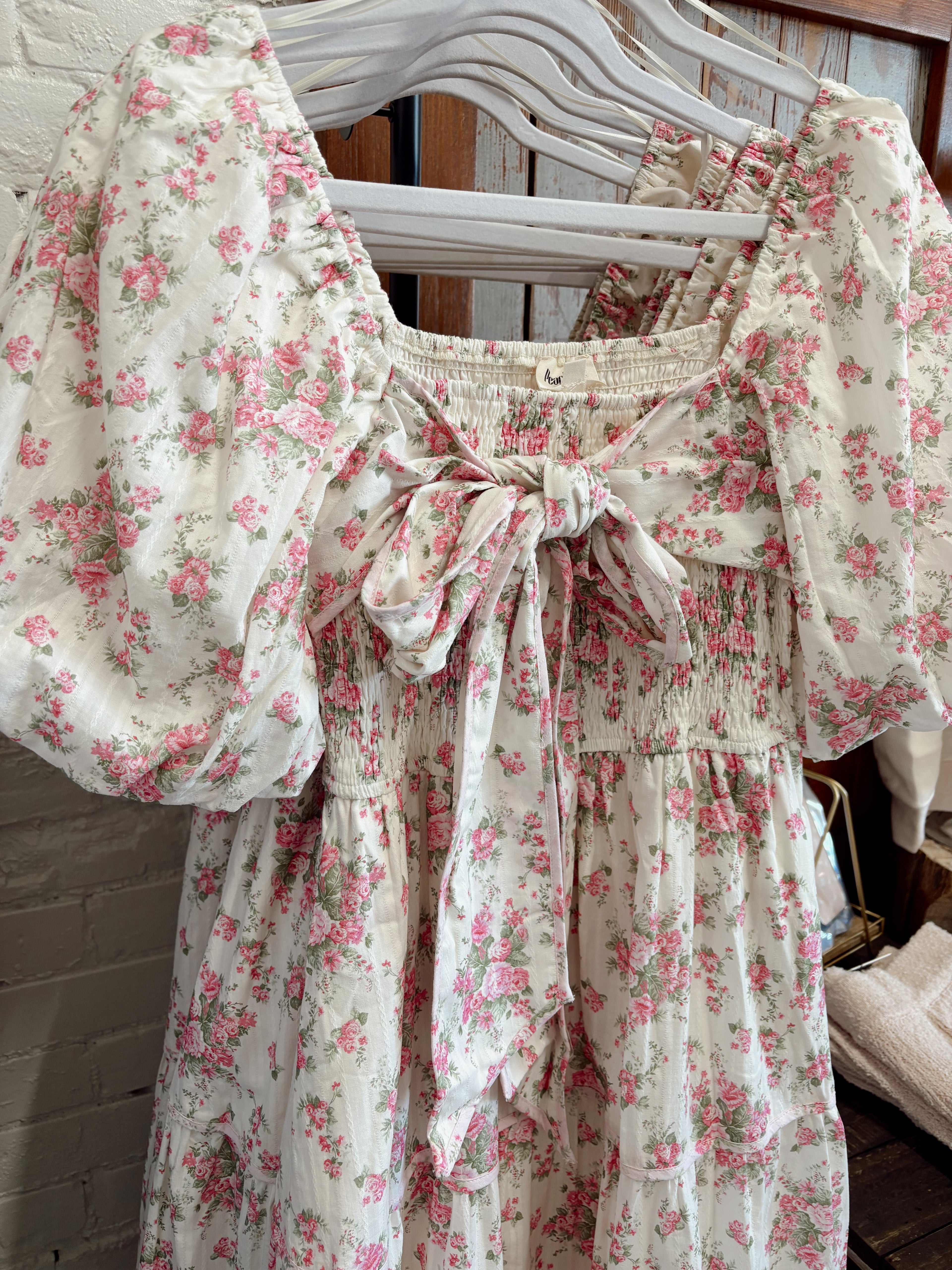 Floral Smocked Bow Dress