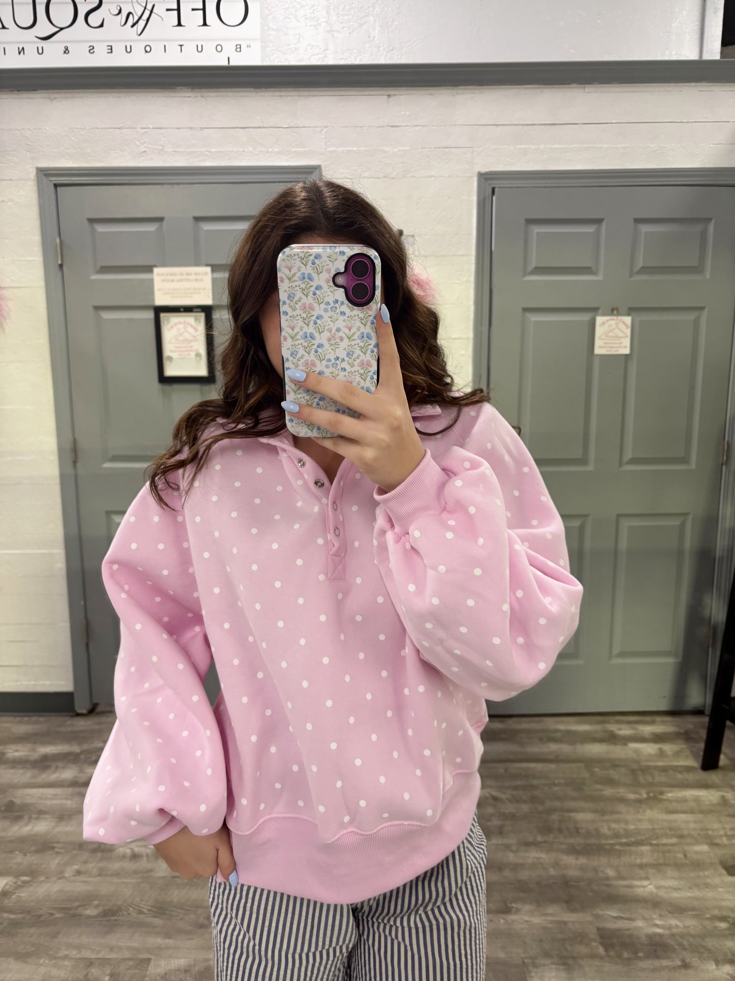 Pretty in Polka Dot Pullover
