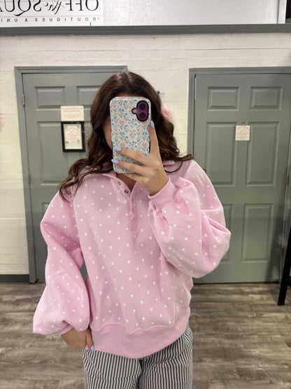 Pretty in Polka Dot Pullover