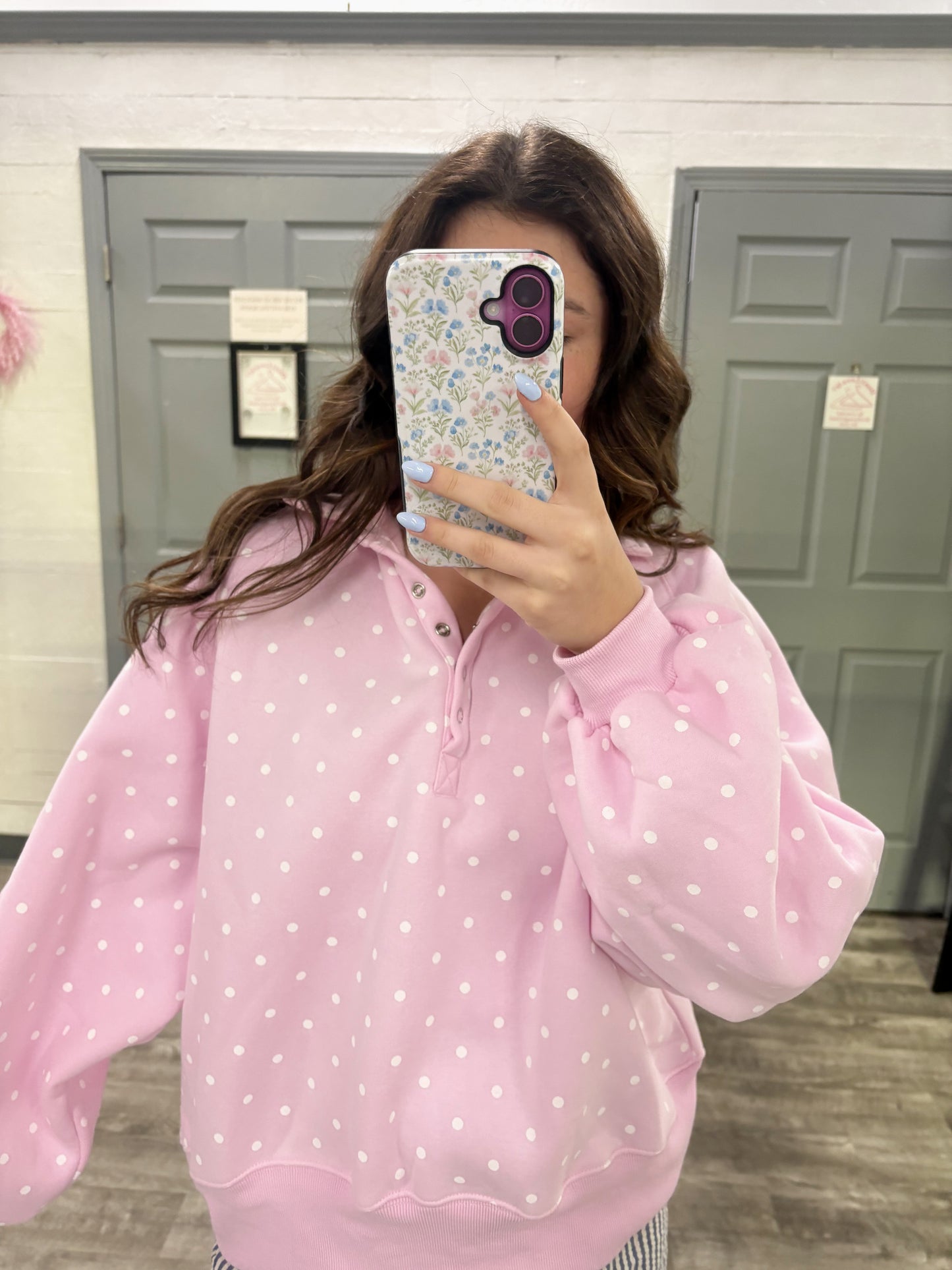 Pretty in Polka Dot Pullover