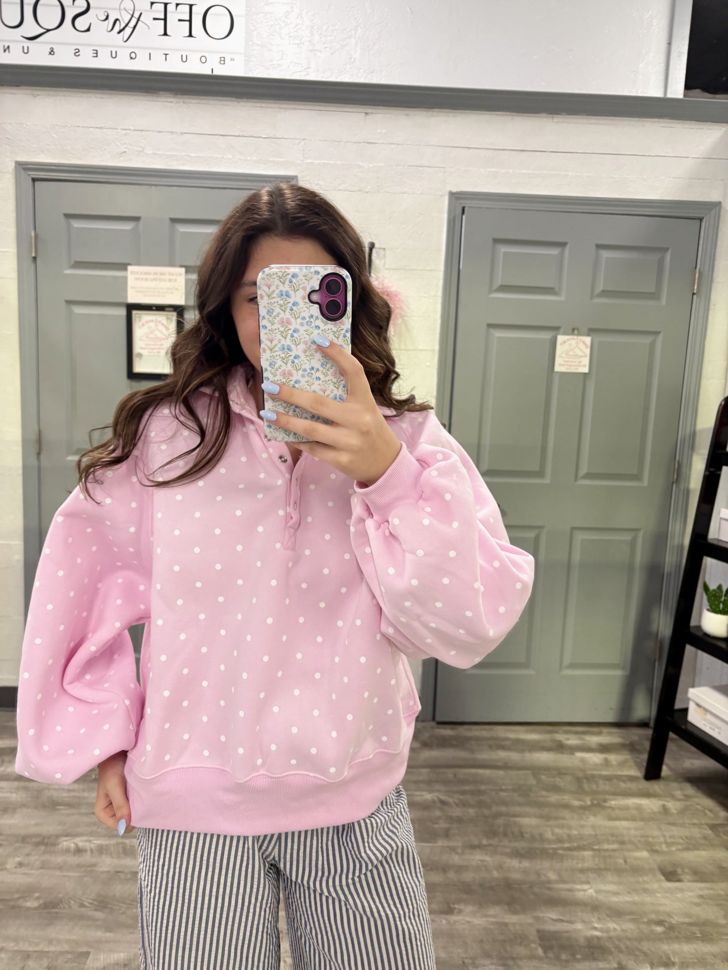 Pretty in Polka Dot Pullover