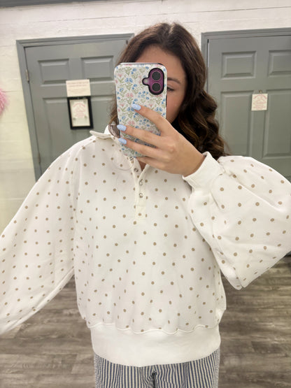 Pretty in Polka Dot Pullover