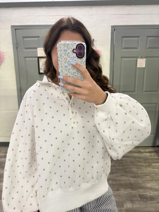 Pretty in Polka Dot Pullover