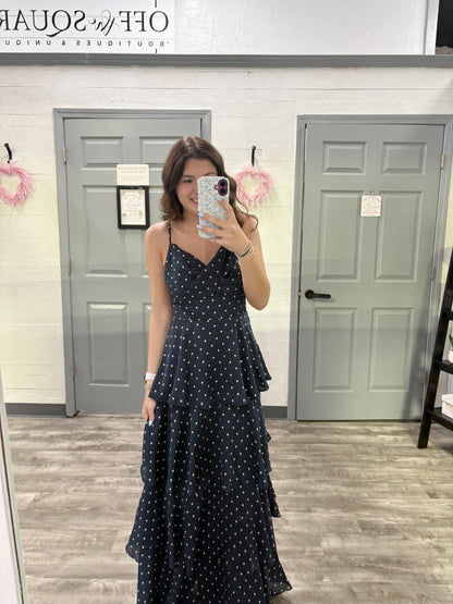Midnight Tiered Dress ￼