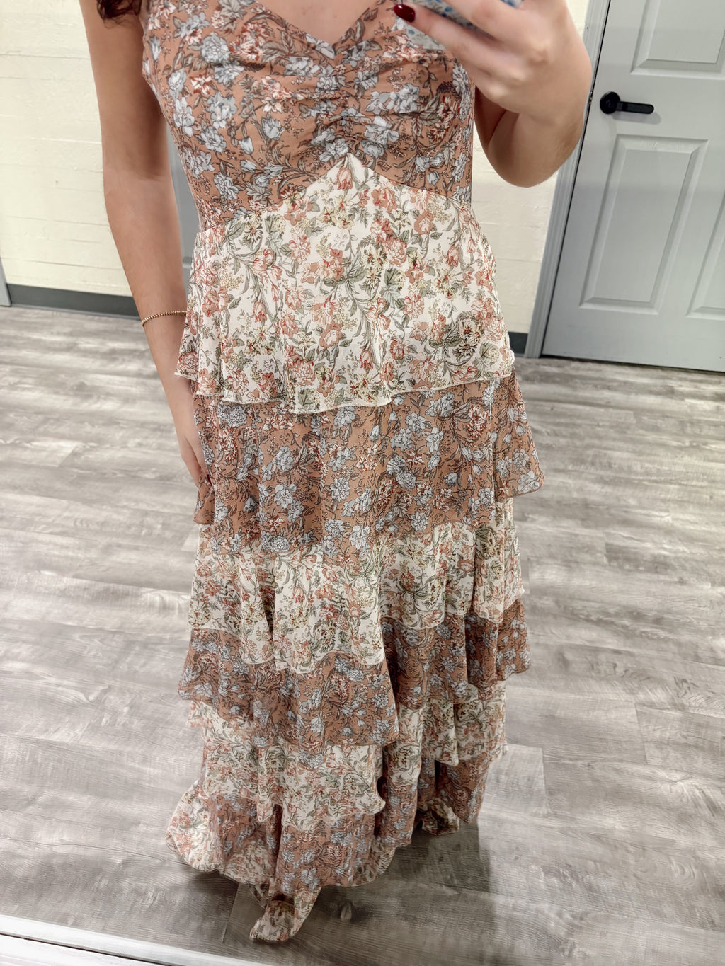 Romantic Tiered Floral Dress