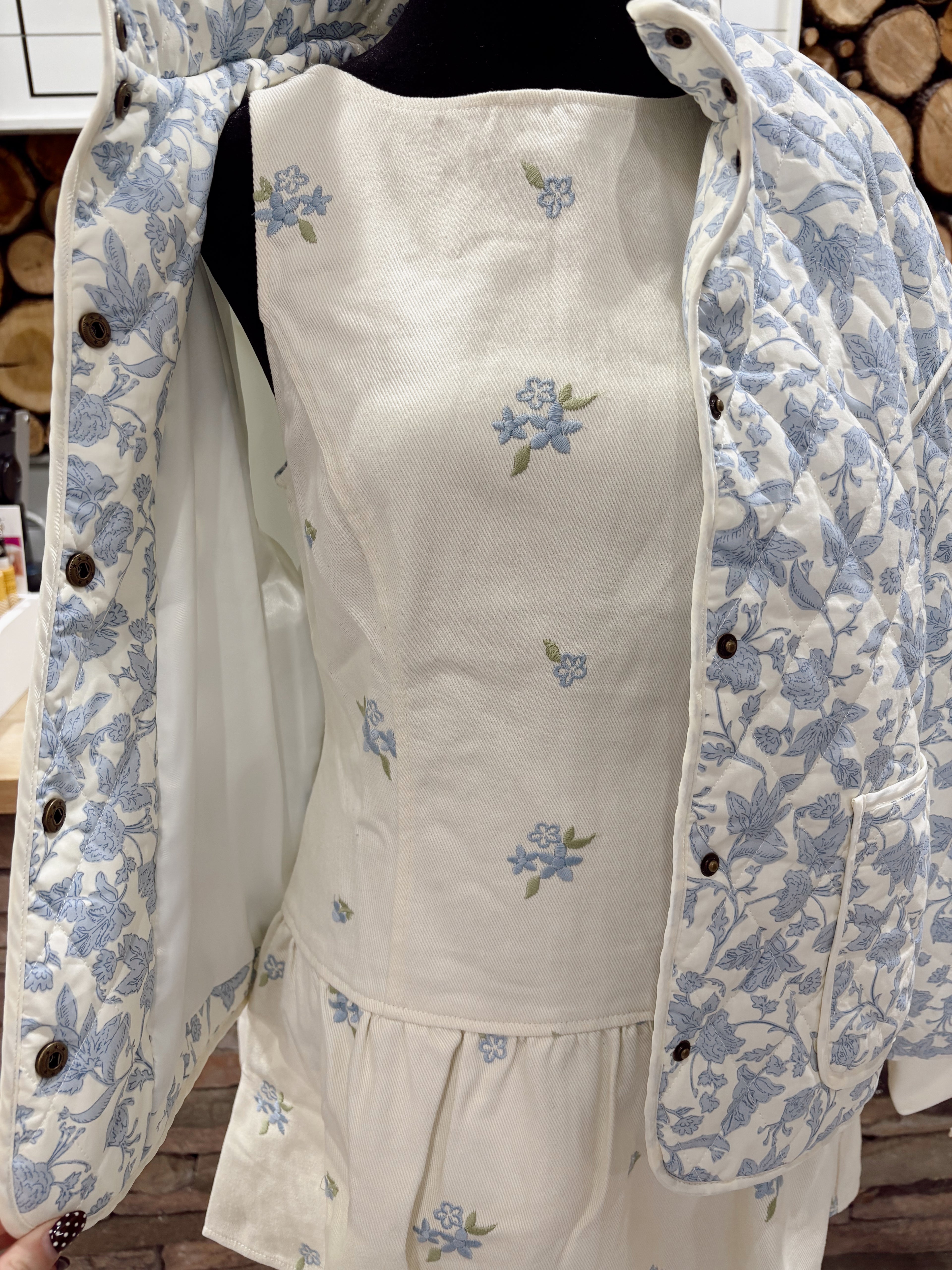 Floral Embroidered Sleeveless Dress