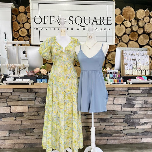Yellow Blue Dress